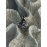 925 Sterling Silver Tanzanite Pendant Length 0.90 Inch