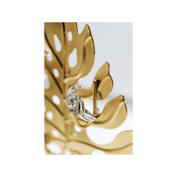 925 Sterling Silver White Topaz Ring Size 7