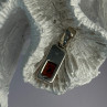 Vintage 925 Sterling Silver Amber Pendant Length 1.10 Inch