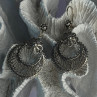 Vintage 925 Sterling Silver Designer Dgs Turkey Flower Filigree Length 2.30 Inch