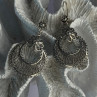 Vintage 925 Sterling Silver Designer Dgs Turkey Flower Filigree Length 2.30 Inch