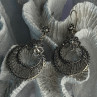 Vintage 925 Sterling Silver Designer Dgs Turkey Flower Filigree Length 2.30 Inch