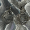 Vintage 925 Sterling Silver Designer Dgs Turkey Flower Filigree Length 2.30 Inch