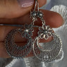 Vintage 925 Sterling Silver Designer Dgs Turkey Flower Filigree Length 2.30 Inch