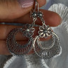 Vintage 925 Sterling Silver Designer Dgs Turkey Flower Filigree Length 2.30 Inch