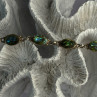 Vintage 925 Sterling Silver Abalone Bracelet Length 6.5