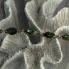 Vintage 925 Sterling Silver Abalone Bracelet Length 6.5