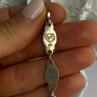 Vintage 925 Sterling Silver Abalone Bracelet Length 6.5