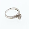 925 Sterling Silver White Sapphires Ring Size 7