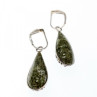 925 Sterling Silver Green Jasper Earrings