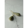 925 Sterling Silver Green Jasper Earrings