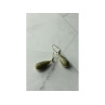 925 Sterling Silver Green Jasper Earrings