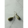 925 Sterling Silver Green Jasper Earrings