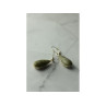 925 Sterling Silver Green Jasper Earrings