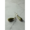 925 Sterling Silver Green Jasper Earrings