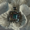 Fas 925 Sterling Silver Multi Color Tourmaline Pendant Length 0.90 Inch