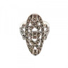 925 Sterling Silver Marcasites Ring Size 6.5