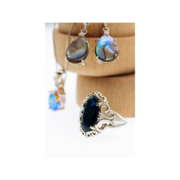 925 Sterling Silver Galiotis Openwork Ring Size 7