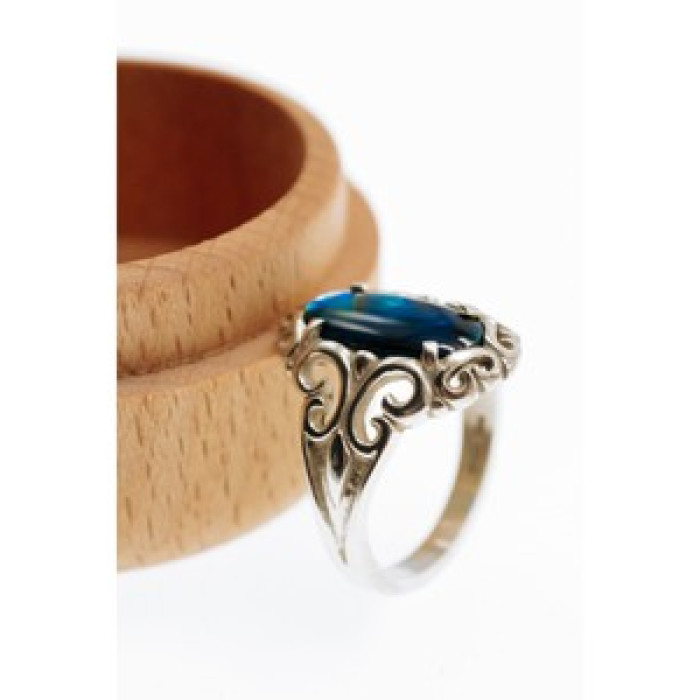 925 Sterling Silver Galiotis Openwork Ring Size 7