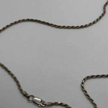 925 Sterling Silver Topaz Necklace Italy
