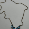 925 Sterling Silver Topaz Necklace Italy