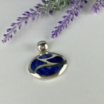 925 Sterling Silver Sodalite Pendant