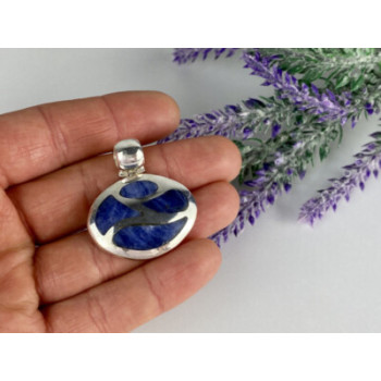 925 STERLING SILVER SODALITE PENDANT