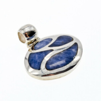 925 Sterling Silver Sodalite Pendant