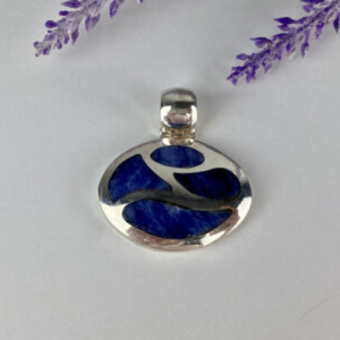 925 Sterling Silver Sodalite Pendant