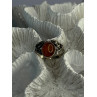 Vintage 925 Sterling Silver Amber Ring Size 8