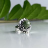 925 Sterling Silver Jasper Ring Size 6.5