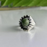 925 Sterling Silver Jasper Ring Size 6.5