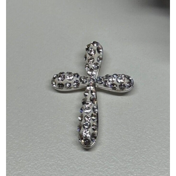 925 Sterling Silver CZ Cross