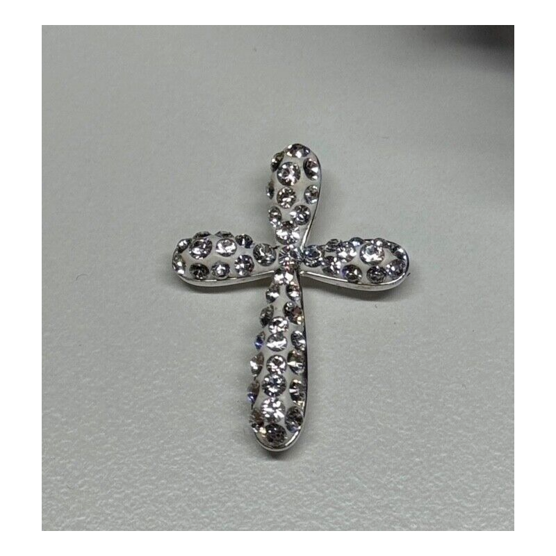 925 Sterling Silver CZ Cross