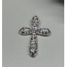 925 Sterling Silver CZ Cross