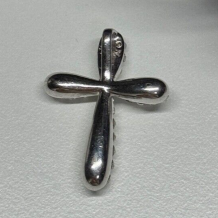 925 Sterling Silver CZ Cross