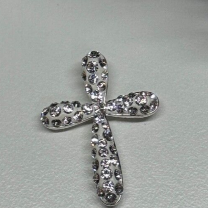 925 Sterling Silver CZ Cross