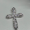 925 Sterling Silver CZ Cross
