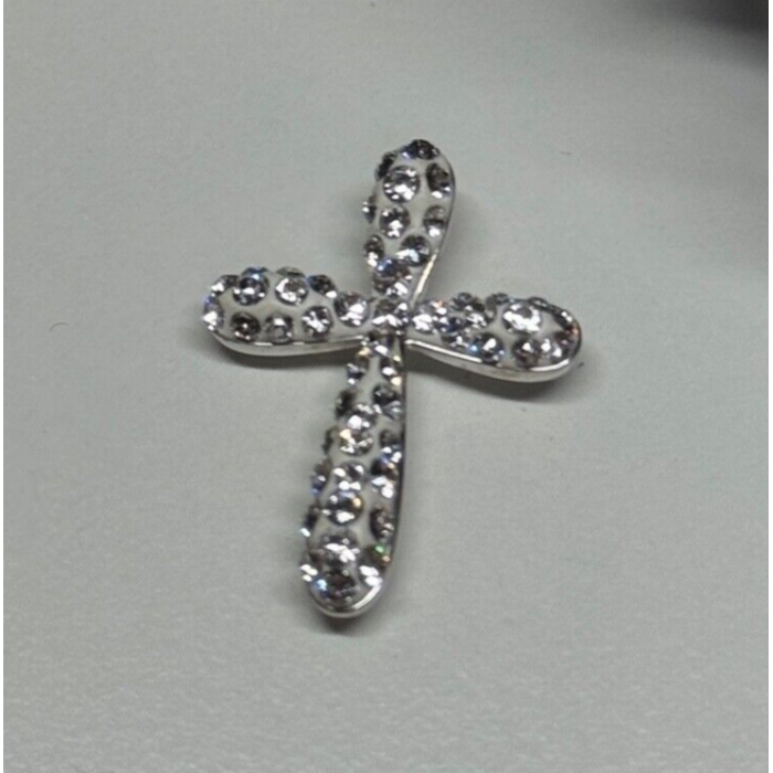 925 Sterling Silver CZ Cross