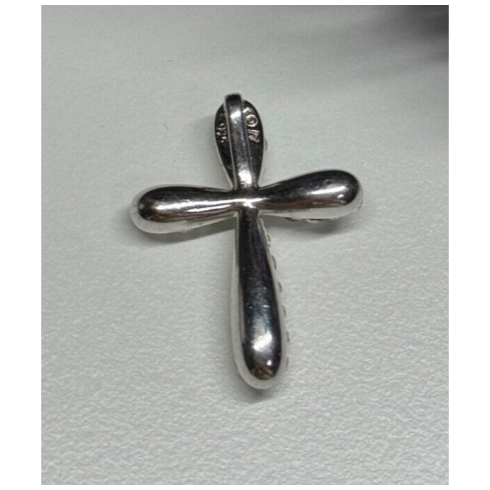 925 Sterling Silver CZ Cross