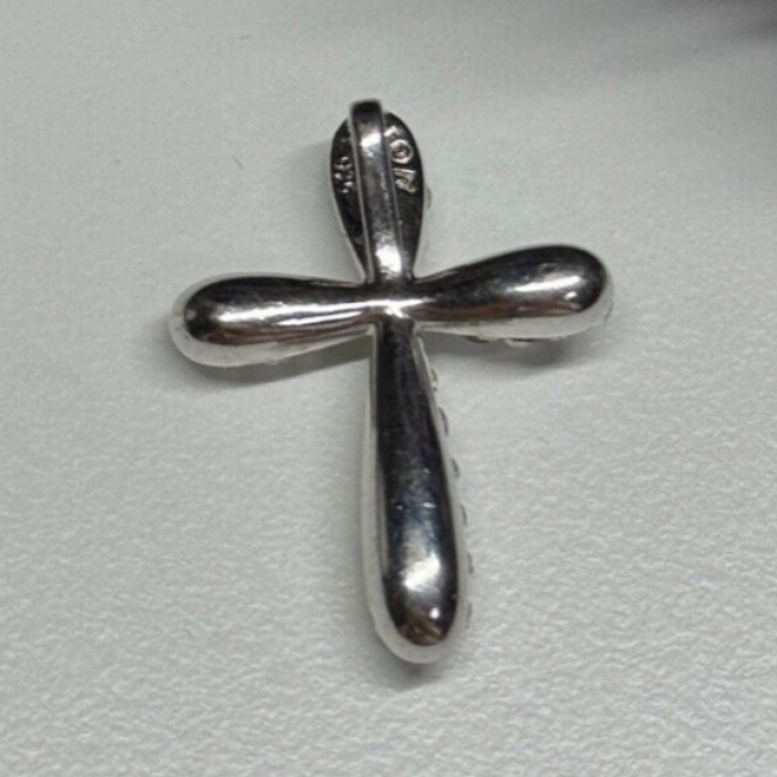 925 Sterling Silver CZ Cross