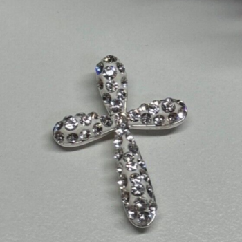925 Sterling Silver CZ Cross