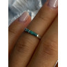 925 Sterling Silver Malachite Ring Size 5