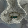 925 Sterling Silver Malachite Ring Size 5