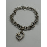 925 STERLING SILVER  DIAMOND HEART KSJ  BRACELET