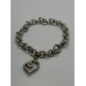 925 STERLING SILVER  DIAMOND HEART KSJ  BRACELET