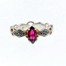 925 Sterling Silver Almandine Ring Size 7