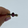 925 Sterling Silver Almandine Ring Size 7