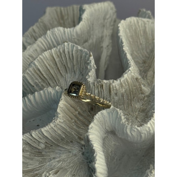 925 Sterling Silver Rj Topaz Ring Size 7