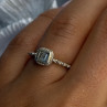 925 Sterling Silver Rj Topaz Ring Size 7